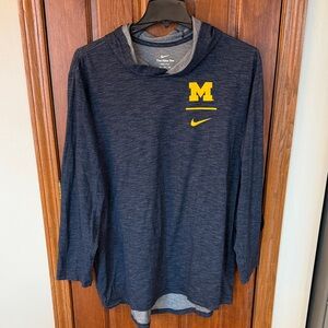 Nike Dark Blue Michigan Long Sleeve Shirt